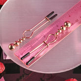 Selopa Beaded Nipple Clamps - Adjustable 5.7 Cm Size Nipple Clamps